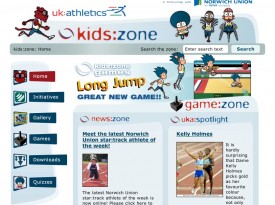UK Athletics – Kids Zone Website and Games