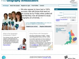 Find Geography Ambassadors Website